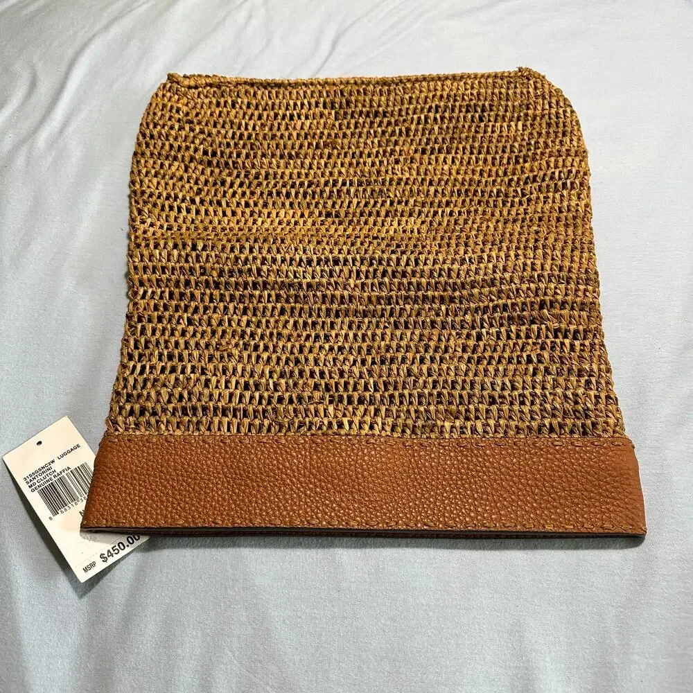 Michael Kors Santorini Raffia Clutch - Picture 2 of 8